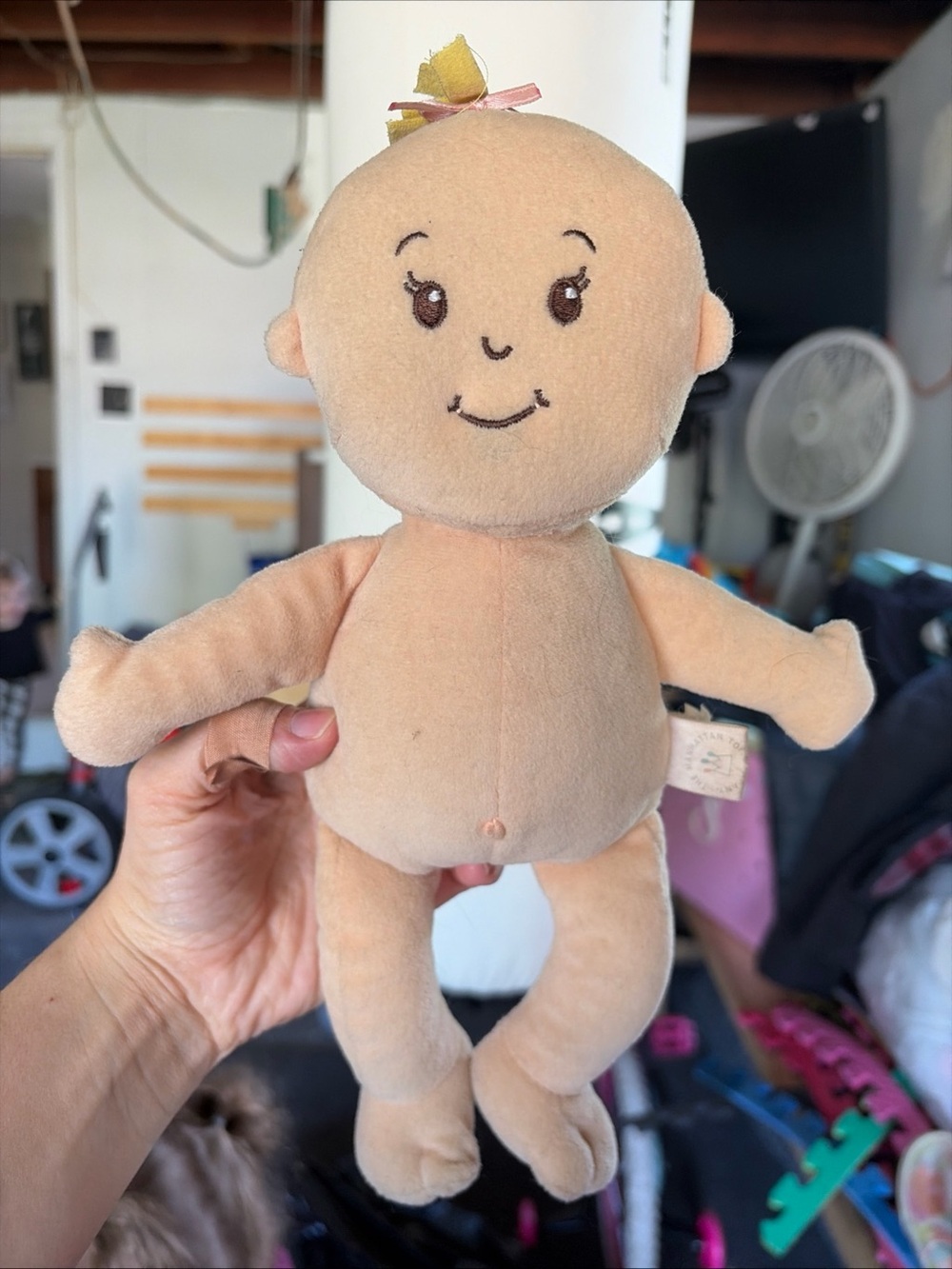 Plush Baby Doll Soft Beige Cuddle Toy